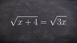 How to Solving a Radical Expression with a Variable on Both Sides [upl. by Truscott52]