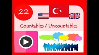 Countables Uncountables Sayılabilenler Sayılamayanlar İngilizce öğreniyoruz İngilizce öğreniyorum [upl. by Ntsuj]