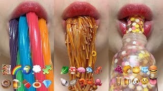 asmr 10 MINUTES FOR SLEEP EMOJI FOOD CHALLENGE TIKTOK COMPILATION MUKBANG eating sounds [upl. by Metzgar499]