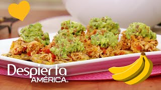 Patacones Horneados con Pollo y Guacamole una receta saludable [upl. by Hsivat195]