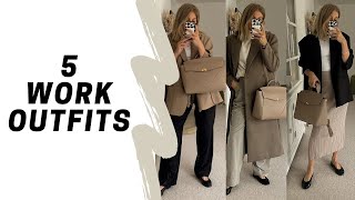 Autumn Fashion Inspiration 5 Workwear Outfits amp OLEADA Workbag Review Black Friday Discount AD [upl. by Ahsinnor]