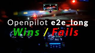 Openpilot Longitudinal End to End Test 0813 Wins and Fails [upl. by Jennee]