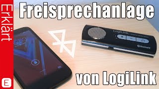 Beste Freisprechanlage für das Auto LogiLink Freisprecheinrichtung  Test  Review Deutsch [upl. by Olympe]