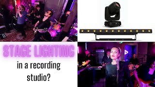 Intelligent lights in a recording studio [upl. by Aivon]