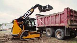 JCB Teleskid Half skid steer half telehandler [upl. by Llerreg]