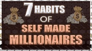 7 DAILY HABITS OF SELF MADE MILLIONAIRES HINDI [upl. by Behnken]