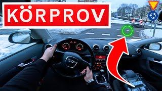 UPPKÖRNING BIL  GODKÄNT KÖRPROV Häng MED i bilen på KÖRNING PROV uppkörning körkort [upl. by Bocaj]