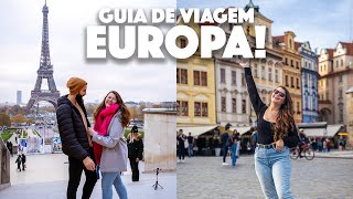 GUIA Como PROGRAMAR uma VIAGEM pela EUROPA [upl. by Ahsiuqram]