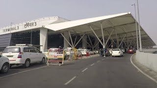 Driving in Delhi IGI Airport T3  India [upl. by Adnam]