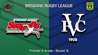 Premier A Grade  Round 13  Wynnum Manly Seagull Vs Valley Diehard  Whole Game Played 01072023 [upl. by Aznerol]