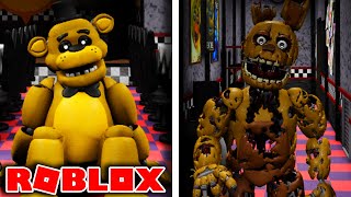 New Animatronics Golden Freddy and Springtrap in Roblox Archived Nights FNAF Roleplay [upl. by Rudy]