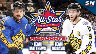 NHL AllStar Game Highlights  Team McDavid vs Team Matthews [upl. by Allesor]