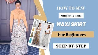 HOW TO SEW A MAXI SKIRT [upl. by Cecil]