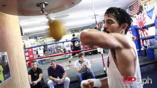 Manny Pacquiao  HARD HITTING SPEED BAG [upl. by Kaya]