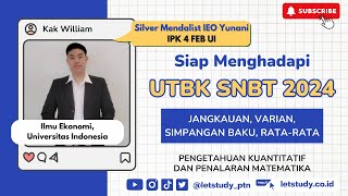 Statistika  JangkauanVarianSimpangan Baku Ratarata  UTBK SNBT 2024 [upl. by Shaff893]