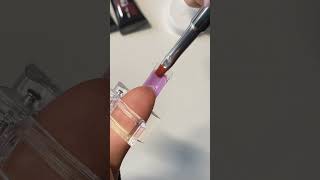 Poly gel nail  French nail  Easy poly gel nail tutorial  Morovan [upl. by Mathews]