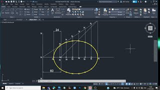 ellipse by general method  eccentricity method  in telugu [upl. by Iroc]