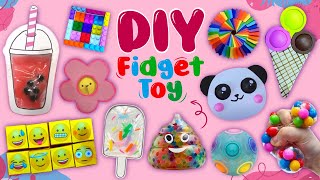 15 DIY Super Fidget Toys  Pop It and Stress Relief Toys  Viral TikTok Videos fidget diy popit [upl. by Brause]