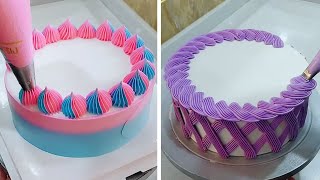 Quick amp Simple Cake Decorating Ideas  Most Satisfying Chocolate  Dessert Chocolate Cake Recipes [upl. by Yraillih]