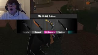 Hallowgun Unboxing  Facecam Murder Mystery 2 [upl. by Ztnaj]