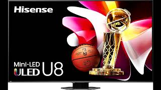 Review Hisense 85Inch Class U8 Series MiniLED ULED 4K UHD Google Smart TV 85U8N 2024 [upl. by Nithsa787]