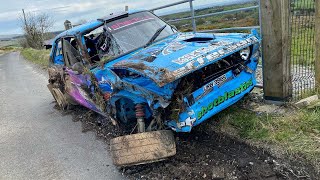 BIG CRASH  Frank Kelly  Circuit of Ireland 2023 [upl. by Claman]