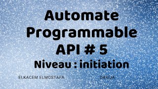 Automate Programmable API initiation 5  programmation en langage Ladder [upl. by Janna]