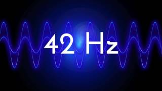 42 Hz clean sine wave BASS TEST TONE frequency [upl. by Steffane]