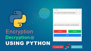 Create Secret Message Encryption and Decryption tool using Python  Gui Tkinter project [upl. by Eusebio604]