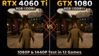 GTX 1080 vs RTX 4060 Ti  1080P amp 1440P  12 Games Tested [upl. by Eudocia]