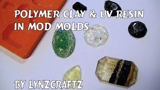 diy polymerclay amp uvresin in mod molds tutorial [upl. by Enilasor56]