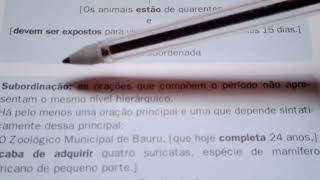 O que é Oração Principal  Período Composto por Coordenação e Subordinação  Explicação Rápida [upl. by Tad]