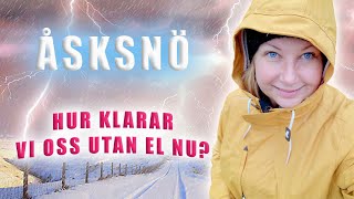 ÅSKSNÖ  TRÄDET FÖLL ÖVER VÅR NYA BIL VLOGG THUNDERSNOW [upl. by Negah650]