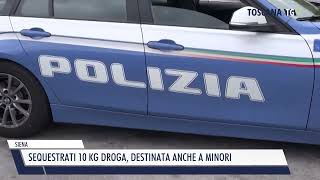 20240921 SIENA  SEQUESTRATI 10 KG DROGA DESTINATA ANCHE A MINORI [upl. by Deppy]