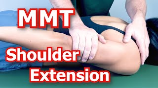 Manual Muscle Testing MMT  Shoulder Extension [upl. by Macur331]