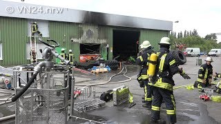 15062018  VN24  Brand einer MotorenWerkstatt in Fröndenberg [upl. by Giulio]