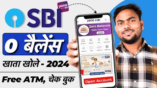 SBI zero balance account opening online  SBI Zero Balance Account Opening Online 2024 [upl. by Turtle951]