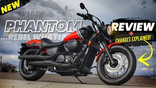 New 2024 Honda Shadow Phantom 750 Review  Rebel 500 VS VT750 Better [upl. by Hirsh]