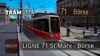 TramSim Vienna FR  Lets Play  Ligne 71 direction Börse et update 18 [upl. by Eenar]