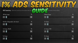 Secret 1 ADS Sensitivity Guide PUBG MobileBGMI Touch issues Best for Gyroscope get Zero Recoil [upl. by Claus]