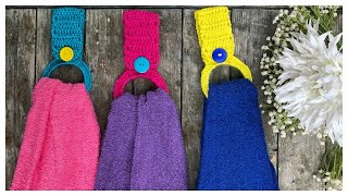 TOALLERO A CROCHET PARA Cocina o Baño  Con Pulseras Recicladas [upl. by Notreve97]