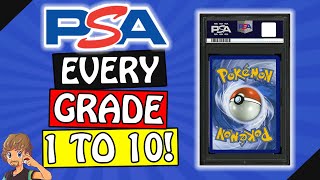 PSA 110 Standards Grading Scale Every Grade PSA 1 Poor to PSA Gem Mint 10 amp Everything In Between [upl. by Holder935]