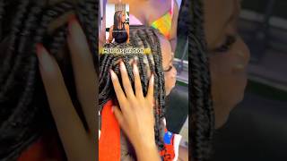 Braiding my Goddess braids with my pixie curlstotally worth it 😍 braids braidstyles [upl. by Gem]