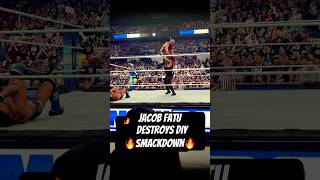 The Bloodline’s Jacob Fatu Crushes DIY on SmackDown bloodline wwe [upl. by Francyne916]