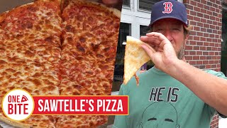 Barstool Pizza Review  Sawtelles Pizza Kingston MA Bonus Marylous Review presented by Mugsy [upl. by Cissy]