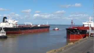 Tanker CHEMTRANS SEA auf der Weser in Bremerhaven [upl. by Perpetua]