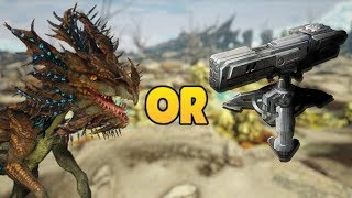 Velonasaur VS Heavy Auto Turret Which is BETTER  ARK [upl. by Eberto]