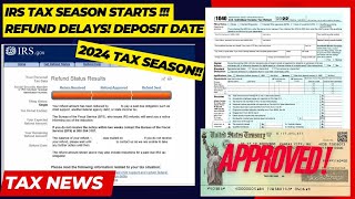 2024 IRS TAX REFUND UPDATE  NEW REFUND DELAYS Tax Processing ID Verification Refund Dates [upl. by Daven]