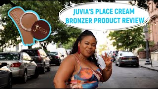 Juvias Place Bronzed Cream Bronzer Review  Caramel [upl. by Anauqal632]