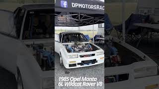 6L V8 Opel Manta startup v8 dragracing manta opel 1320video smalltire fast 1320 [upl. by Gnivre]